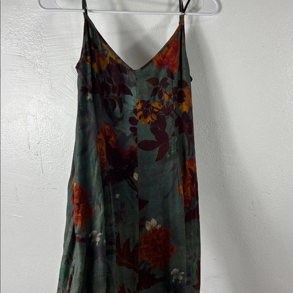 Peruvian‎ Connection Floral Spaghetti strap maxi dress size 2 - Picture 3 of 7